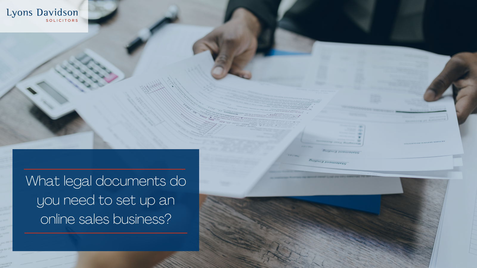 What legal documents do you need to set up an online sales business ...